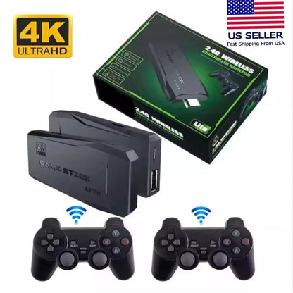 M8 Wireless Retro Game Console Stick, Retro Game Stick 4K HDMI Output Classic